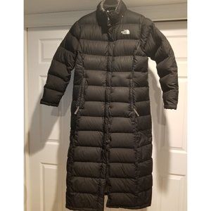 North Face Long Duster Length Down Puffer Coat